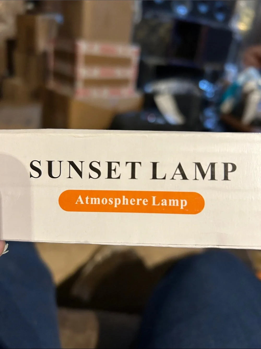 USB LED sunset Lamp in Black